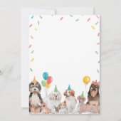 Puppy Dog Verjaardag Tijd Capsule Bericht Kaart (Achterkant)