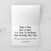 Puppy Dog Verjaardagsfeestje Kaart (Binnen)