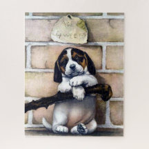 Puppy dog voor verkoop schattige illustratie