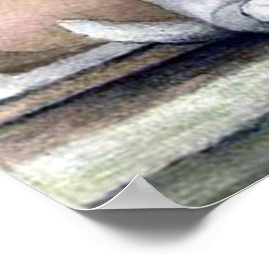 Puppy dog voor verkoop schattige  illustratie poster (Hoek)