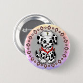 Puppy Dog Zurse Ronde Button 5,7 Cm (Voorkant /achterkant)