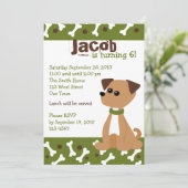 Puppy Doggie in Green Kaart (Staand voorkant)