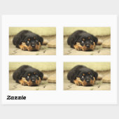 Puppy doggy rechthoekige sticker (Vel)