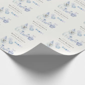 Puppy dop om het even welke dag van de leeftijd cadeaupapier (Hoek)