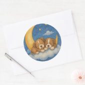 Puppy droomt onder de sterrenhemel Sticker (Envelop)