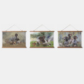 Puppy Duitse Shorthaired Pointers (SAP) Hangend Wandkleed (Driedubbel)