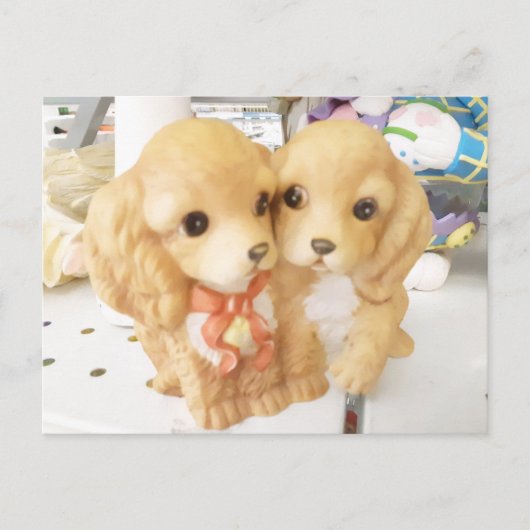 Puppy Duo Briefkaart (Voorkant)