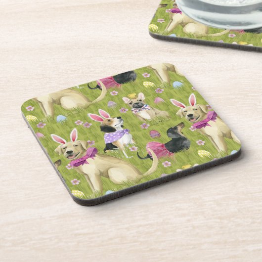 Puppy Easter Collectie Bier Onderzetter (Linkerzijde)