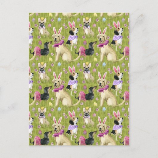 Puppy Easter Collectie Briefkaart (Voorkant)