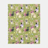 Puppy Easter Collectie Fleece Deken (Voorkant)
