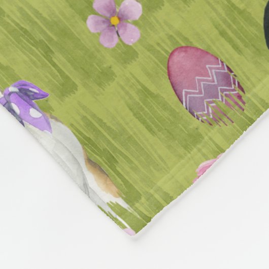 Puppy Easter Collectie Fleece Deken (Hoek)