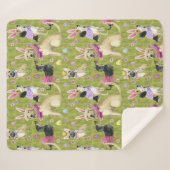 Puppy Easter Collectie Sherpa Deken (Voorkant (horizontaal))