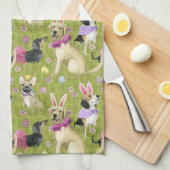 Puppy Easter Collectie Theedoek (Quarter Fold)