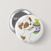 Puppy Easter Cute Puppy Ronde Button 5,7 Cm (Voorkant /achterkant)