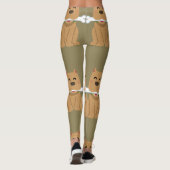 Puppy en Bot Patroon Leggings (Achterkant)