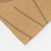 Puppy en botpatroon fleece deken (Hoek)