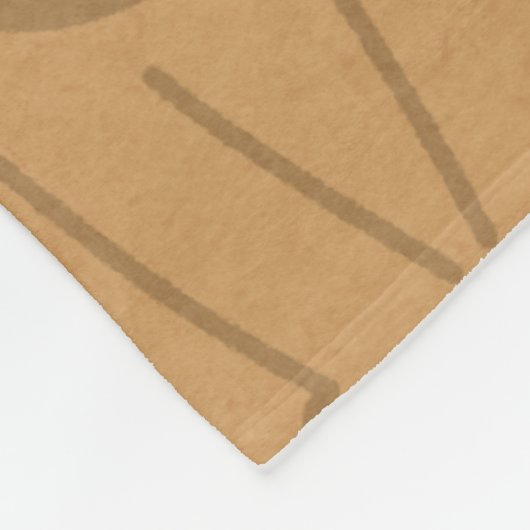 Puppy en botpatroon fleece deken (Hoek)