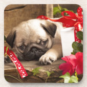 Puppy en cadeaudoos onderzetter (Voorkant)