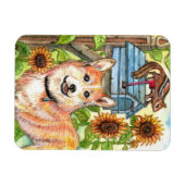 Puppy en Chipmunk door Mailbox Magneet (Horizontaal)