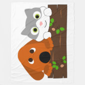 Puppy en Kitten Fleece Deken (Voorkant)
