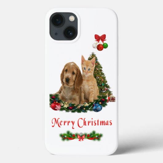 Puppy en kitten iPhone 13 hoesje (Achterkant)