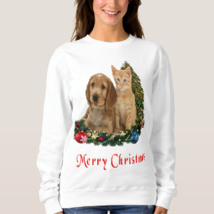Puppy en kitten Kerstmis Trui