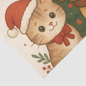 Puppy en kitten kerstsfeer tissuepapier (Detail)