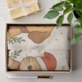 Puppy en kitten kerstsfeer tissuepapier (Geschenk)