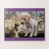 Puppy en Kitten Legpuzzel (Horizontaal)