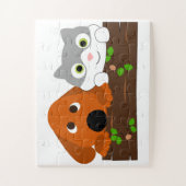 Puppy en Kitten Legpuzzel (Verticaal)