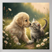 Puppy en Kitten Poster (Voorkant)