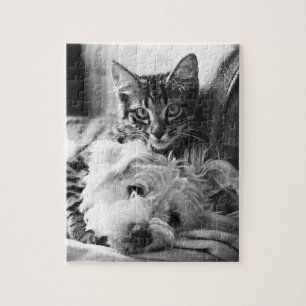 Puppy en Kitten Puzzle Legpuzzel