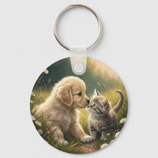 Puppy en Kitten Sleutelhanger (Voorkant)