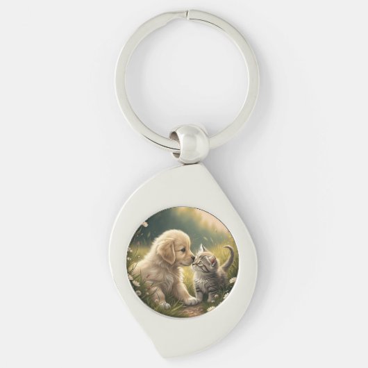Puppy en Kitten Sleutelhanger (Voorkant)