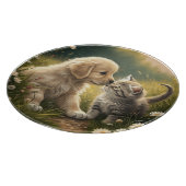 Puppy en Kitten Snijplank (Hoek)