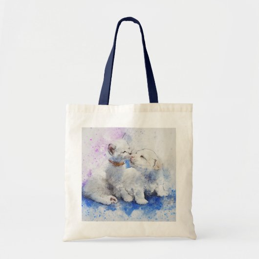 Puppy en Kitten Tote Bag (Voorkant)