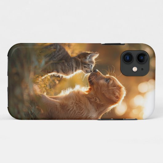Puppy en kitten vrienden Case-Mate iPhone case (Achterkant (horizontaal))