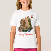 Puppy en Kittens Kerstmis T-shirt (Voorkant)
