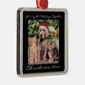 Puppy- en Kittens-pet voor levende dieren Metalen Ornament (Rechts)