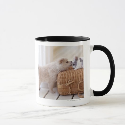 Puppy en konijn mok (Rechts)