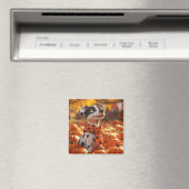 Puppy en pompoenmagneet magneet (Insitu (Vaatwasser))