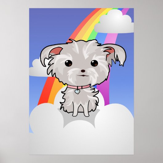 Puppy en regenboog poster (Voorkant)