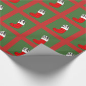 Puppy en socket cadeaupapier (Hoek)