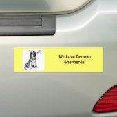 Puppy en sprinkhaan bumpersticker (Op auto)