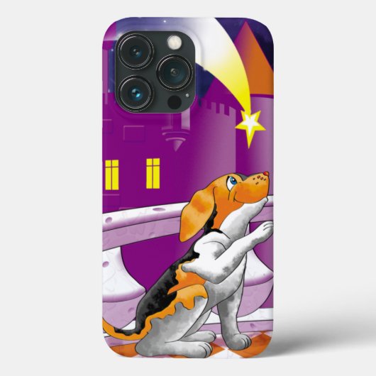 puppy en telescoop in het kasteel Case-Mate iPhone case (Achterkant)