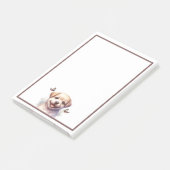 Puppy en vlinders post-it® notes (Schuin)