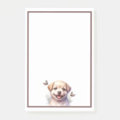 Puppy en vlinders post-it® notes (Voorkant)