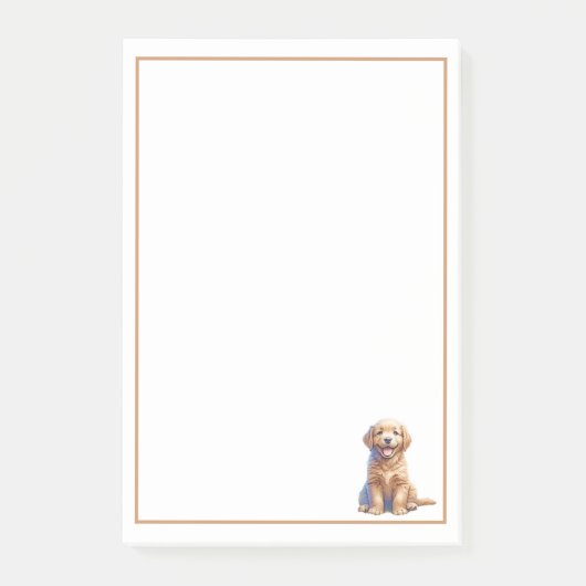 Puppy en vlinders post-it® notes (Voorkant)