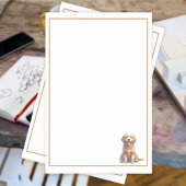 Puppy en vlinders post-it® notes