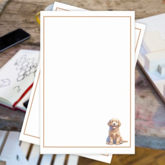 Puppy en vlinders post-it® notes